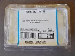 La crme de tartre entre dans la composition :