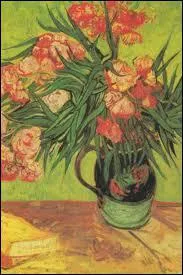 Qui a peint 'Vase avec lauriers roses et livre' ?