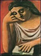 Qui a peint 'Femme assise lisant un livre' ?