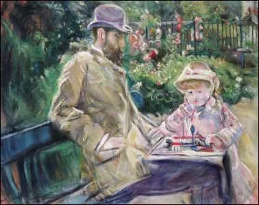 Qui a peint Eugne Manet et Julie au jardin de Bouginval ?