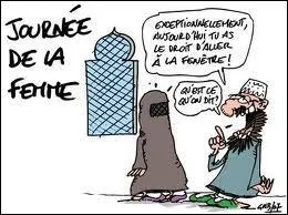 Quel vtement cette dame ne doit-elle pas porter ?