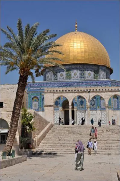 O se trouve le Dme du Rocher, lieu de culte musulman ?