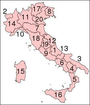 A quel rgion correspond le numro 16 ?