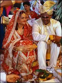 Quel mariage traditionnel voit-on sur cette photo ?