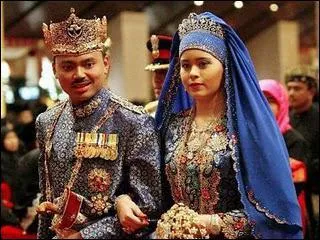 Cette photo reprsente le mariage du Prince de Brunei, qu'a-t-il de particulier ?