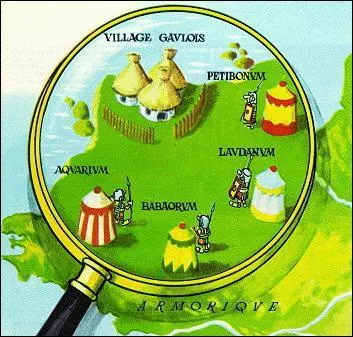 Parmi ces camps, lequel n'entoure pas le village des irrductibles Gaulois ?