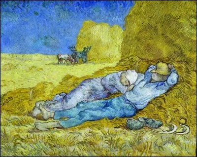 Quel peintre a-t-il copié quand il a peint 'La Sieste' (ou la Méridienne) ?