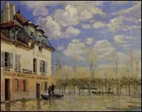 La barque pendant l'inondation  Port Marly