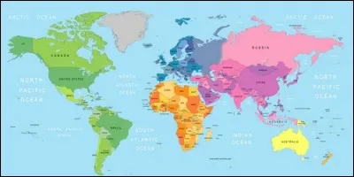 Sur un planisphère, quel continent se situe juste au sud de l'Europe ?