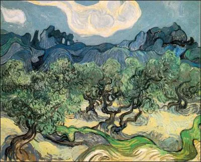 Ces 'oliviers avec les Alpilles ont-ils t peints par Van Gogh ?