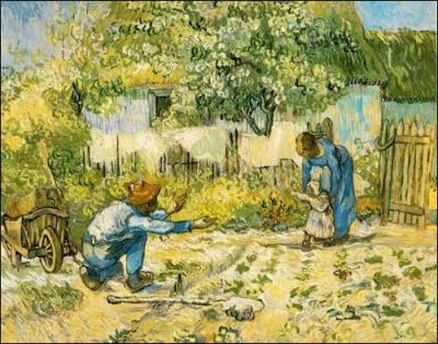 Cette toile intitule 'Les premiers pas' est-elle une oeuvre de Van Gogh ?