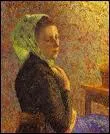 Qui a peint Femme avec une charpe verte ?