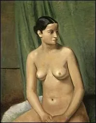 Qui a peint Nu devant un rideau vert ?