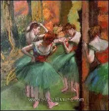 Qui a peint Danseuses en rose et vert ?