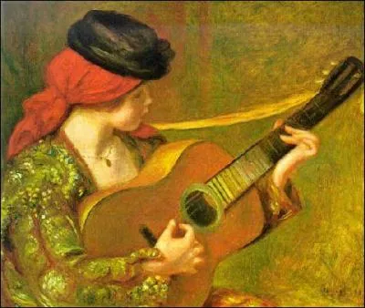 Qui a peint femme  la guitare ?