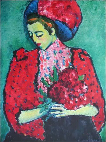 La jeune fille aux pivoines