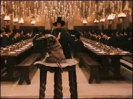 Lors de la crmonie de Rpartition, juste avant de monter sur le tabouret , Hermione se parle  elle-mme. Ron ayant entendu , murmure quelque chose  Harry. Que lui dit-il ?