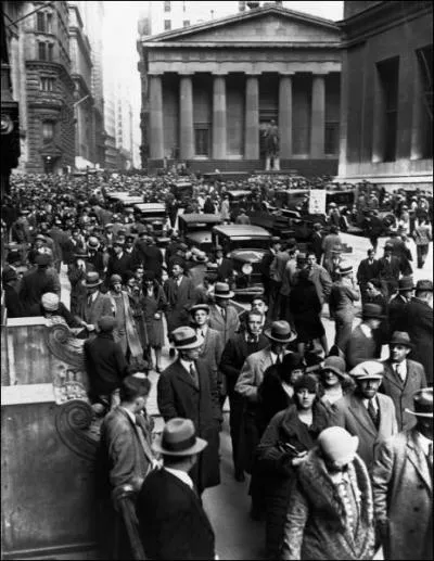 Quand a lieu le krach boursier de Wall Street, appel 'jeudi noir' ?