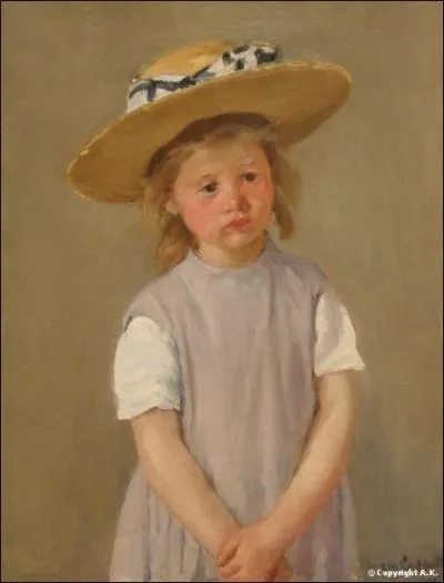 Qui a peint Enfant au chapeau de paille ?