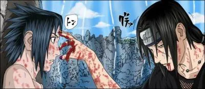 Quel Jutsu transmet Itachi  l'oeil de Sasuke lors de leur affrontement final ?