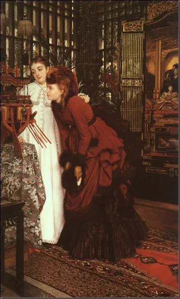 Qui a peint Jeunes femmes regardant des objets japonais ?