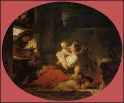 Qui a peint 'La famille heureuse' ?