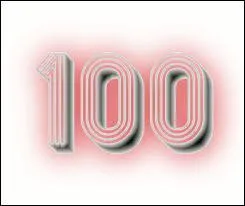 100 :