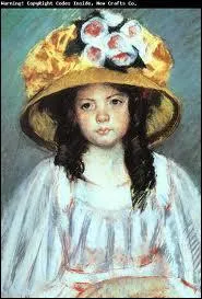 Qui a peint Fillette au grand chapeau ?