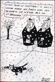 Quel dessinateur humoriste reprsentait souvent ce chat avec les 'mamies' qu'il dessinait ?