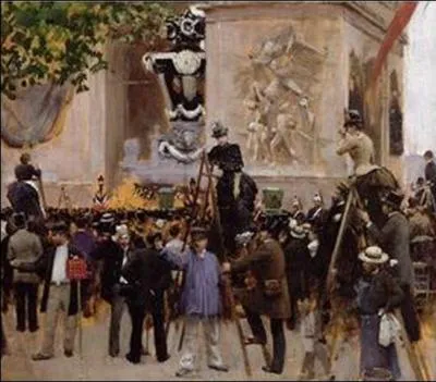 Il fit un pome sur l'Arc. En 1885, son cercueil sera expos trois jours sous l'Arc de Triomphe avant d'tre conduit au Panthon, il s'agit de...