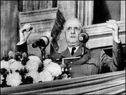 Le 24 Juillet 1967, en visite officielle, dans un pays, il lance en fin de discours une phrase qui va crer la polmique.