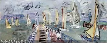 Qui a peint Les rgates sous la pluie ?