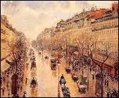 Qui a peint Boulevard Montmartre sous la pluie ?