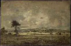 Qui a peint Vue de la plaine Montmartre effet d'orage ?