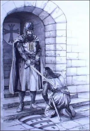 L'adoubement est la crmonie par laquelle un homme est consacr chevalier.