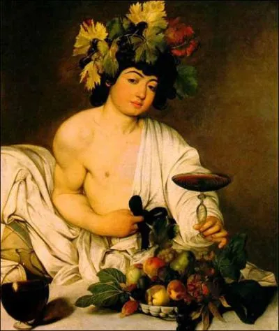 Qui est ce dieu peint par Caravage ?
