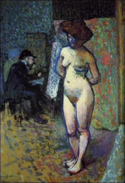 Qui a peint Henri Matisse dans l'atelier de Manguin ?