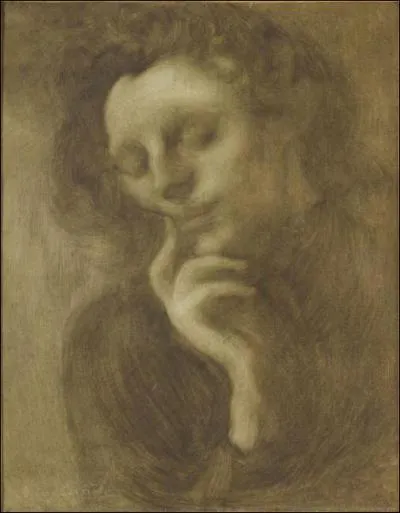 Qui a peint 'Femme portant sa main droite  sa tte, rverie' ?