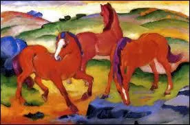 Qui a peint Les chevaux rouges ?