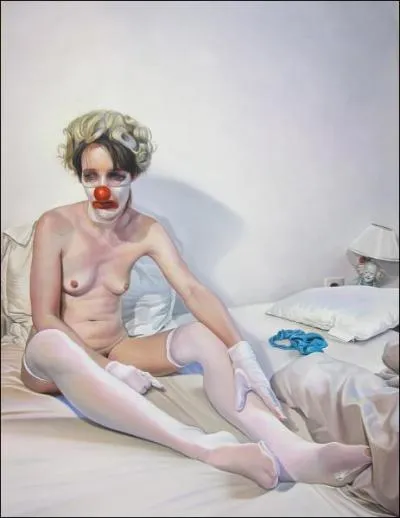 'Florence nu dguise en clown'