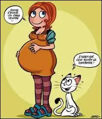 Quel est le temps du verbe conjugu dans la phrase : 'Maman, je suis enceinte' ?