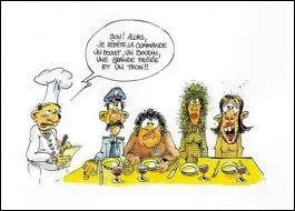 Au restaurant, une blonde demande 'Vous servez des nouilles ici ? ' :