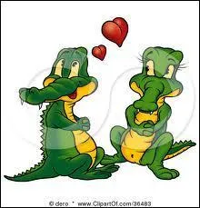 Que fait un crocodile quand il aperoit une jolie femelle caman ?