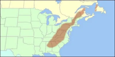 La chaîne des Appalaches se situe entièrement aux Etats-Unis.