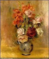 Qui a peint ce ' Vase de glaeuls et roses ' ?
