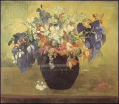 Qui a peint ce ' Vase de fleurs ' ?
