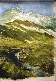 Dans la comptine 'La haut sur la montagne' que s'y trouvait-il de 'vieux' ?