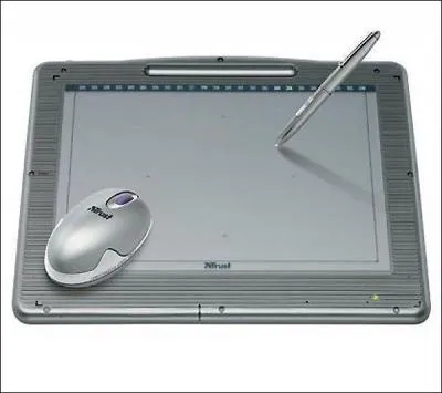 Pour dessiner, les pros pr�f�rent utiliser, � la place d'une souris...