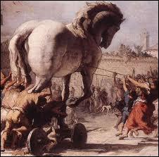 Par qui fut imagin le clbre cheval de Troie, permettant aux grecs de rentrer dans la ville ?