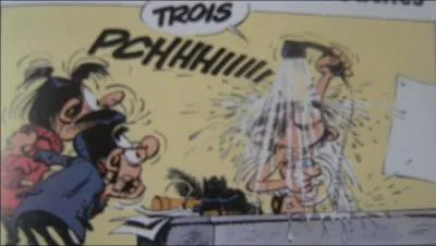 Compagnie des Bains-Douches : qui assite Gaston dans ce gag ?